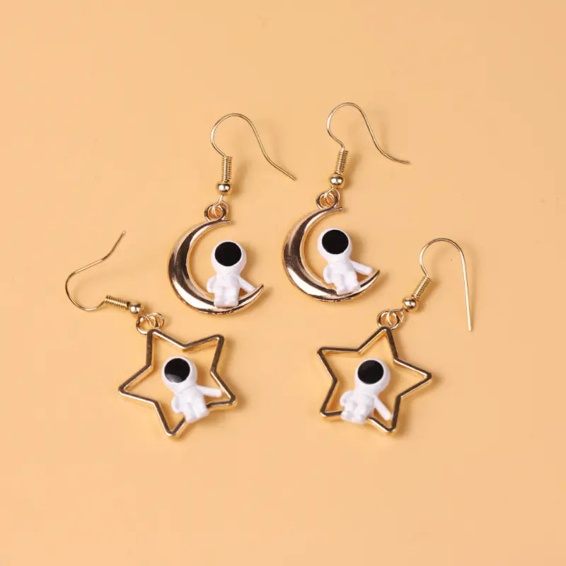Explore the Cosmos with Our Astronaut Earrings