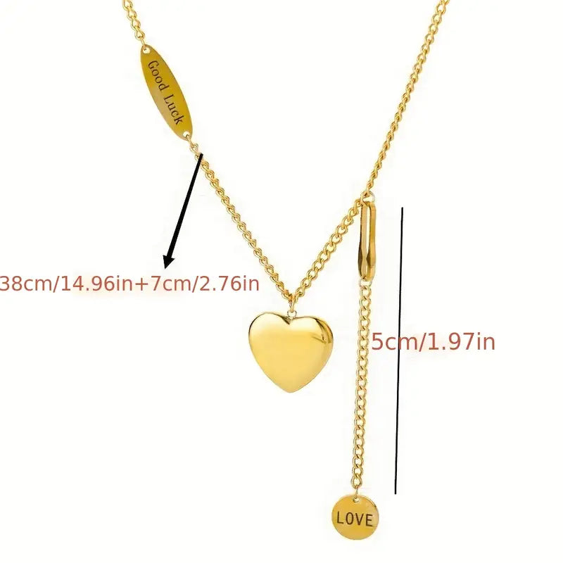 Embrace Good Luck and Love with Our 18K Gold Filled Good Luck Pendant Necklace for Women